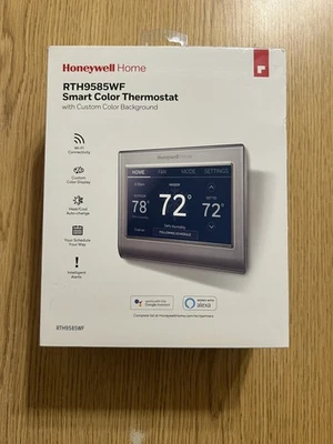Honeywell Home RTH9585WF1004 Wi-Fi Smart Thermostat - Silver - SAME DAY SHIP! - Image 1 of 2