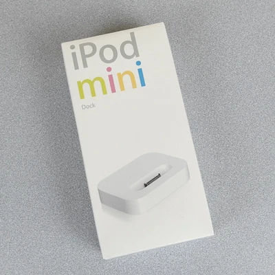 Apple iPod Mini Dock Genuino Raro 2004 Nuevo Sellado Antiguo Stock Foto 1 de 4