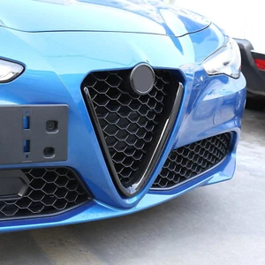 NUEVA parrilla delantera de fibra de carbono parachoques parrilla superior para Alfa Romeo Giulia 2017-2022 - Imagen 1 de 9