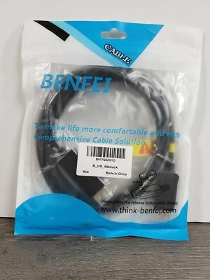 BenFei DisplayPort to HDMI 6 Feet Cable Male to Male Adapter Gold Plated Cord  - Image 1 of 4