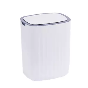 3.5 Gallon Waterproof Motion Sensor Bedroom Trash Can with Lid Automatic Garbage - Picture 1 of 8