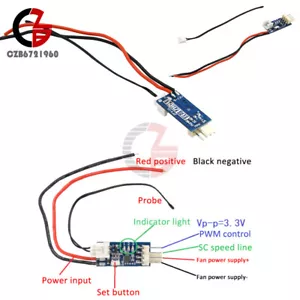PWM 4-Wire Fan Temperature Controller Speed Governor For PC Fan/Alarm DC 5V-12V - Picture 1 of 5