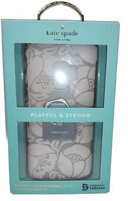 Funda de teléfono floral Kate Spade para Samsung Galaxy S9 beige y detalles de estrás Foto 1 de 4