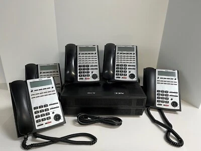 NEC SL1100 System Package set up (4x8x4) with voice mail and 5 Phones! - Image 1 of 4
