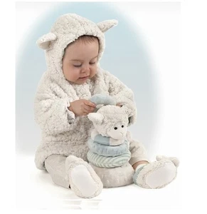Neu mit Etikett Bearington Baby Collection weicher cremefarbener Mantel mit Kapuze und Ohren 6-12 Monate - Bild 1 von 1