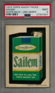 1973 Topps Wacky Packages Sailem 2nd Series White Back PSA 9 MINT Non-sport Card - Picture 1 of 4