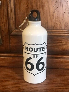 Route 66 Stainless Steel Water Sports Bottle ~ 22 OZ. ~ White - Picture 1 of 7