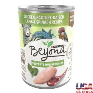 Grain Free Wet Dog Food Chicken Lamb Spinach High Protein Immune Support 12 Pack - Picture 1 of 10