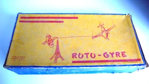 JEU ANCIEN "ROTO-GYRE" E.B. PARIS AVION SUR TOUR EIFFEL MÉCANISME GYROSCOPE - Picture 1 of 8