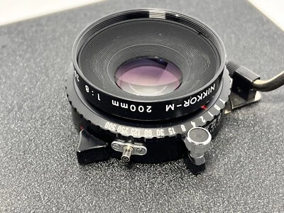 Obturador Nikon Nikkor-M 200 mm f8 en copal 0, como nuevo, con tablero de visualización Toyo  Foto 1 de 4