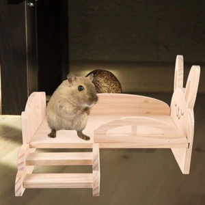 Guinea Pig Bed Small Animal Hamster Ladder Pet Bedding Cage Accessories - Picture 1 of 12