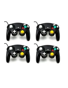 4X Manettes Pad Joystick filaire Pour Console Nintendo GameCube & Wii - Noir - Picture 1 of 6