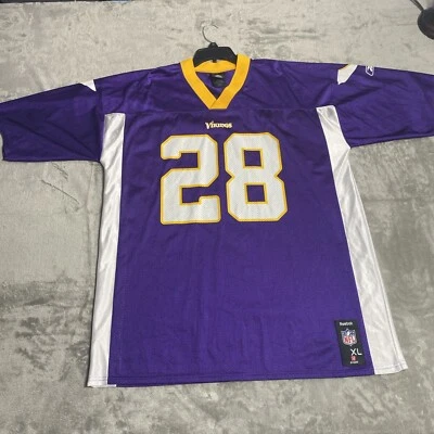 Camiseta deportiva de los Minnesota Vikings para hombre XL NFL #28 Adrian Peterson NFL fútbol Reebok Foto 1 de 4