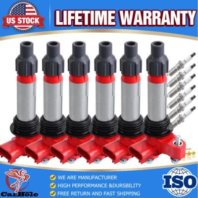 6x Ignition Coils + 6x Spark Plugs for 2010-2015 Chevrolet Traverse Camaro 3.6L - Image 1 of 4