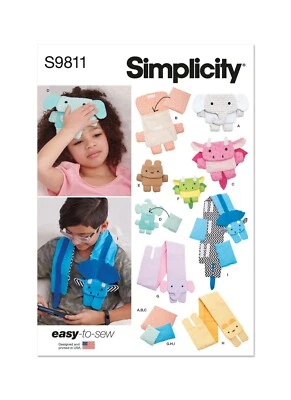 SIMPLICITY 9811 CHILDREN'S PACKS & COVERS Sewing Pattern WARM OR COLD - Image 1 of 4