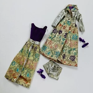 Vintage 1970s Barbie Clothes Fancy That Purple & Silver Blues Replacement Pieces - Picture 1 of 24