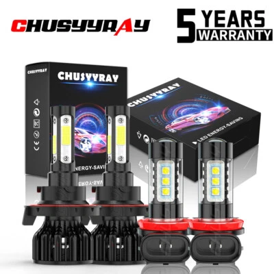 Para 适用于日产 Sentra 2004 - 2010 2011 年 2012 年 LED Faros Antiniebla 套件 de bombillas — 第 1/4 张图片