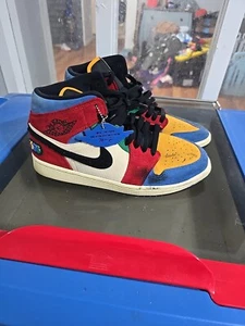 Size 9.5 - Blue The Great x Air Jordan 1 Mid Fearless - Picture 1 of 11