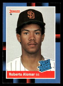 1988 Donruss #34 Roberto Alomar Rated Rookie RC San Diego Padres