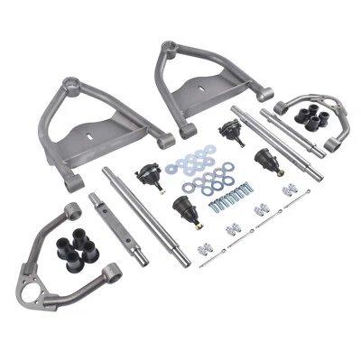 4Pcs Front Upper & Lower Narrowed Tubular Control Arms for Chevy C10 1963-1970 - Image 1 of 4