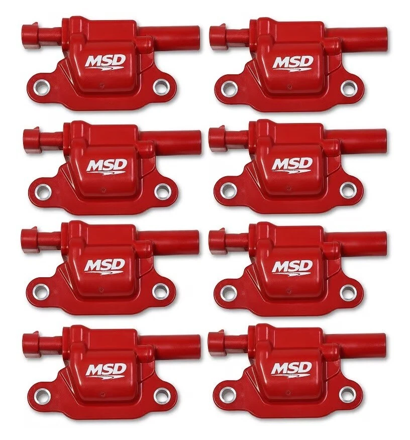 MSD IGNITION COILS,GM GEN V BLASTER SERIES,GEN V DIRECT INJECTED ENGINE,RED - Image 1 of 1