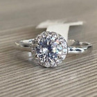 Luxury Engagement Rings Cubic Zirconia Ring 925 Sterling Silver Cz Ring Size 7