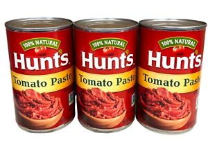 Hunts 100% Natural Tomato Paste 18 oz ( 3 Cans )