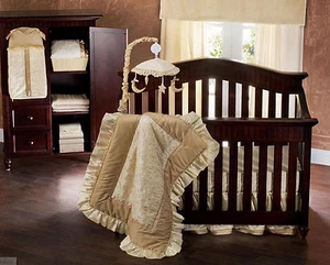 FULL CRIB SIZE- Babi Italia  - Luna 7-pc WALL ART & NURSERY BEDDING SET - Picture 1 of 1