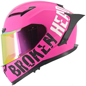 Broken Head Street Division Pink Matt Mit Pink Verspiegeltem Visier - Bild 1 von 13