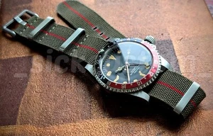 Full Automatic Black GMT Sub Diver Mod NH34A Retro Style 24jewels excellent! - Picture 1 of 8
