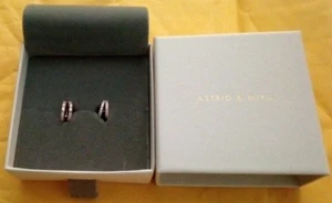 Astrid & Miyu Illusion Crystal 18K Gold Plated Huggies Earrings - Picture 1 of 1