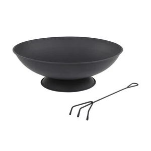 Large 60cm Cast Iron Outdoor Firepit Fire Pit Open Fireplace Patio Heater Garden - Picture 1 of 1