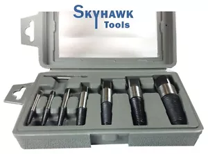 8 Pc Jumbo Industrial Screw Extractor Easy Out drill Broken Screws Bolts Remover - Bild 1 von 2