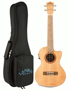 Lanikai FM-CET Flame Maple Tenor Acoustic Electric Ukulele with Padded Gig Bag - Picture 1 of 6