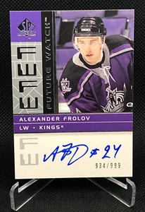 2002-03 SP Authentic #188 Alexander Frolov RC Future Watch Rookie Auto 934/999 - Bild 1 von 2