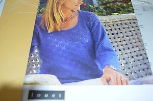 Louet Knitting Pattern Rosemarie Lace Sweater - Picture 1 of 1