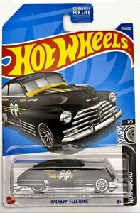 2022 HOT WHEELS '47 CHEVY FLEETLINE BLACK MOONEYES 155/250 - Picture 1 of 1