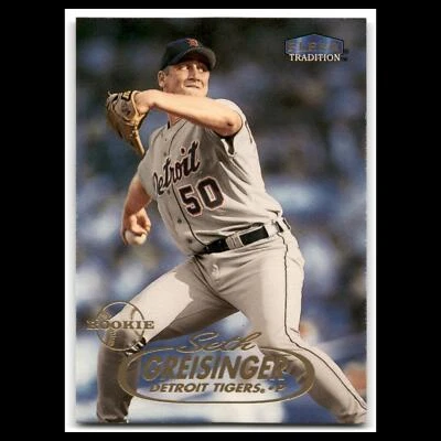 Seth Greisinger Rookie #U34 1998 Fleer Tradition Update Detroit Tigers Baseball - Image 1 of 3