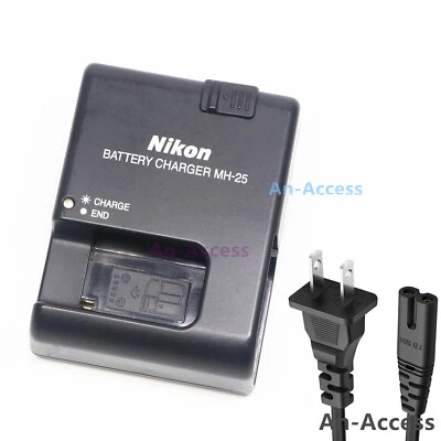 Cargador Original Nikon MH-25 MH-25a para EN-EL15 EL15A EL15B D780 D800 D810 D850 Foto 1 de 4