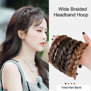 Wide Braided Headband Hoop - Picture 1 of 16