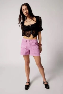 Urban Outfitters BDG Zoey Low Rise Corduroy Cargo Shorts Size 4 - Image 1 of 3