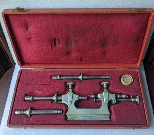 Zapfenrollierstuhl Watchmakers Tool in Case George Jacob Leipzig wheelchair - Picture 1 of 8