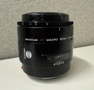 Minolta AF Maxxum Marco 50mm 1:2.8 (32) 55mm Lens SLR film Japan - Picture 1 of 19