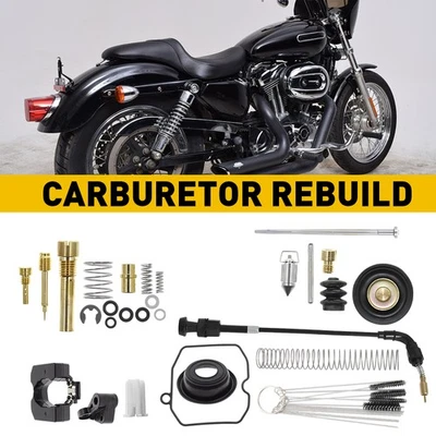 Kit de reconstrucción de carburador Fit Harley Davidson 883 Sportster XLH1200 CV40 Tour Glide Foto 1 de 4