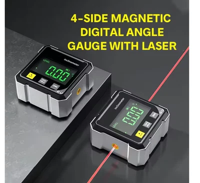 Digital Angle Finder with Electronic Laser 4-Side Magnetic Angle Gauge - image 1 of 4
