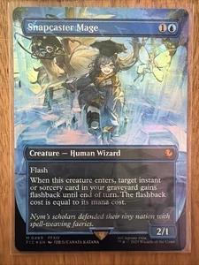 Snapcaster Mage (Borderless) (Chocobo Track Foil) - Commander: FINAL FANTASY MTG - Picture 1 of 2