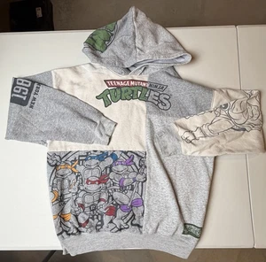 Sudadera con Capucha Nickelodeon Mediana Adolescente Mutante Tortugas Ninja Gráfico Gris - Imagen 1 de 13