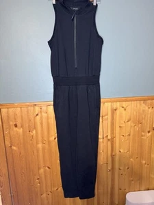 Athleta Girl x Allyson Felix Black Sleeveless Legend One-Piece Jumpsuit XL 14-16 - Picture 1 of 3