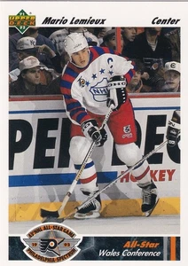1991-92 Upper Deck #611 Mario Lemieux - Pittsburgh Penguins - Picture 1 of 2