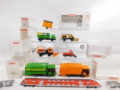 7x wiking H0 1:87 Model Kommunal 638 0638 Garbage Truck MB etc Mint + Box # - Image 1 of 4
